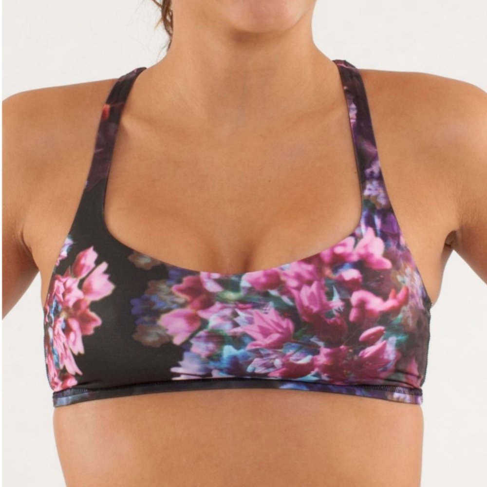 Lululemon FREE TO BE Bra Spring Has Sprung Multi 4